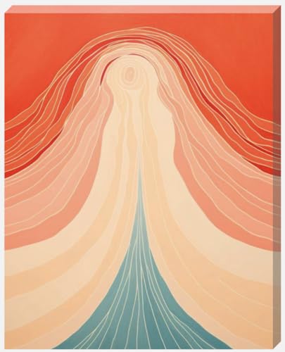 DDW Boho Coast Is Clear Wall Art Canvas, perfect for bedrooms/Bathrooms/Kitchens and to add a touch to your space in any room! 16" x 22" in size. - Love By Canvas