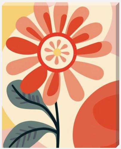 DDW Boho Waving Sunflower Wall Art Canvas, perfect for bedrooms/Bathrooms/Kitchens and to add a touch to your space in any room! 16" x 22" in size. - Love By Canvas