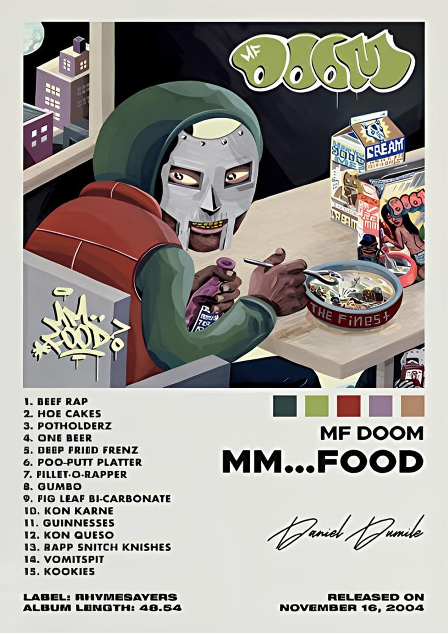 IAO MF DOOM Posters Music Album Cover Poster Set for 3,Music Poster Aesthetic Living Room Painting Decor for Home Office A3 Size (29x22cm) Unframe-style - Love By Canvas
