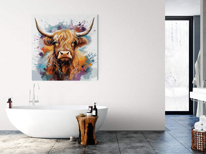 Toby Brown Highland Scottish Wall Art Canvas - Love By Canvas
