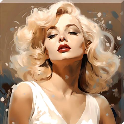 Marilyn Monroe Framed Canvas Wall Art 16" x 16" - Love By Canvas