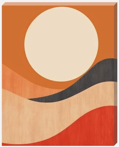 DDW Boho Sun Set On The Horizon Wall Art Canvas, perfect for bedrooms/Bathrooms/Kitchens and to add a touch to your space in any room! 16" x 22" in size. - Love By Canvas