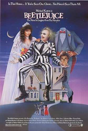 Beetle Juice Movie Poster/Film Wall Art - Michael Keaton 80's movie - A4 Size - Love By Canvas