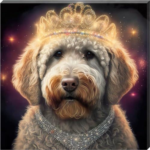 Princess Labradoodle Dog Wall Canvas 16" x 16" - Love By Canvas