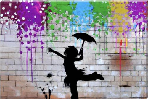 Inspired By Banksy "The Art Of Dance" Graffiti Art Wall Canvas 26" x 20" - Love By Canvas