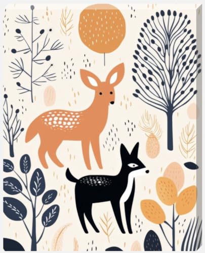 Boho Oh Deer Wall Art Canvas, perfect for bedrooms/Bathrooms/Kitchens and to add a touch to your space in any room! 16" x 22" in size. - Love By Canvas