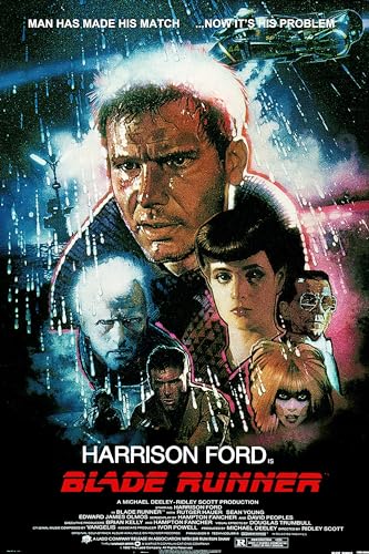 Blade Runner Movie Poster/Film Wall Art - Harrison Ford 80's movie A4 Size - Love By Canvas