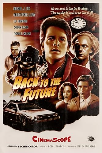 Back To The Future Movie Poster/Fim Wall Art - Micheal J Fox - A4 SIze - Love By Canvas